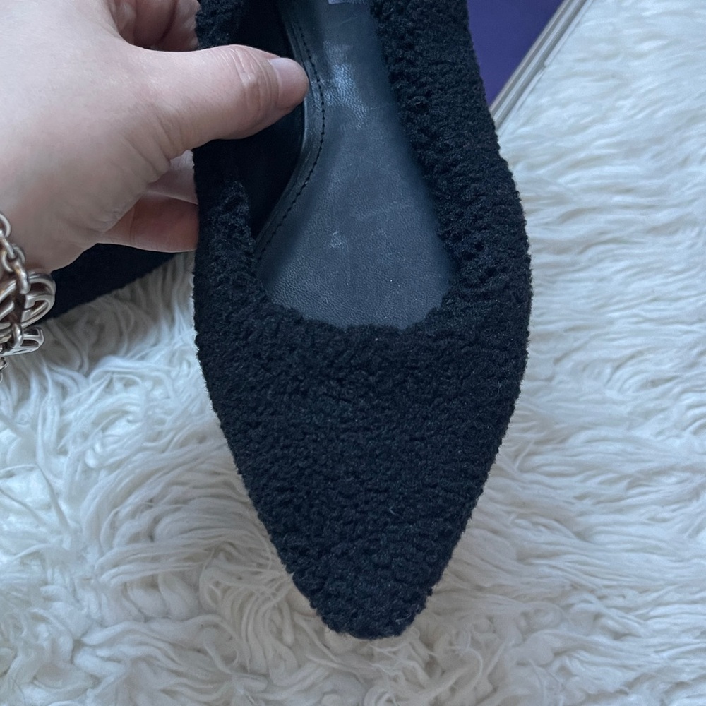 DKNY Black TEDDY Textured Flats - Picture 4 of 12